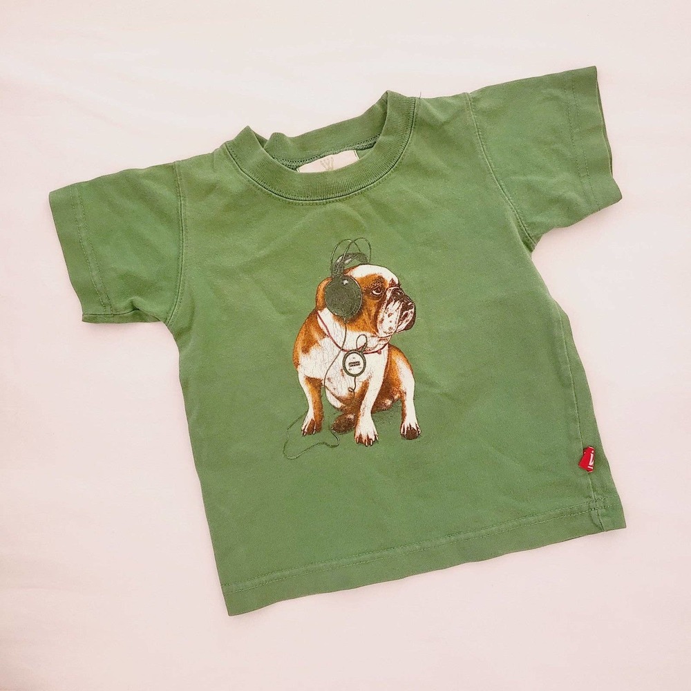 Wes and Willy size 12M bull dog tee